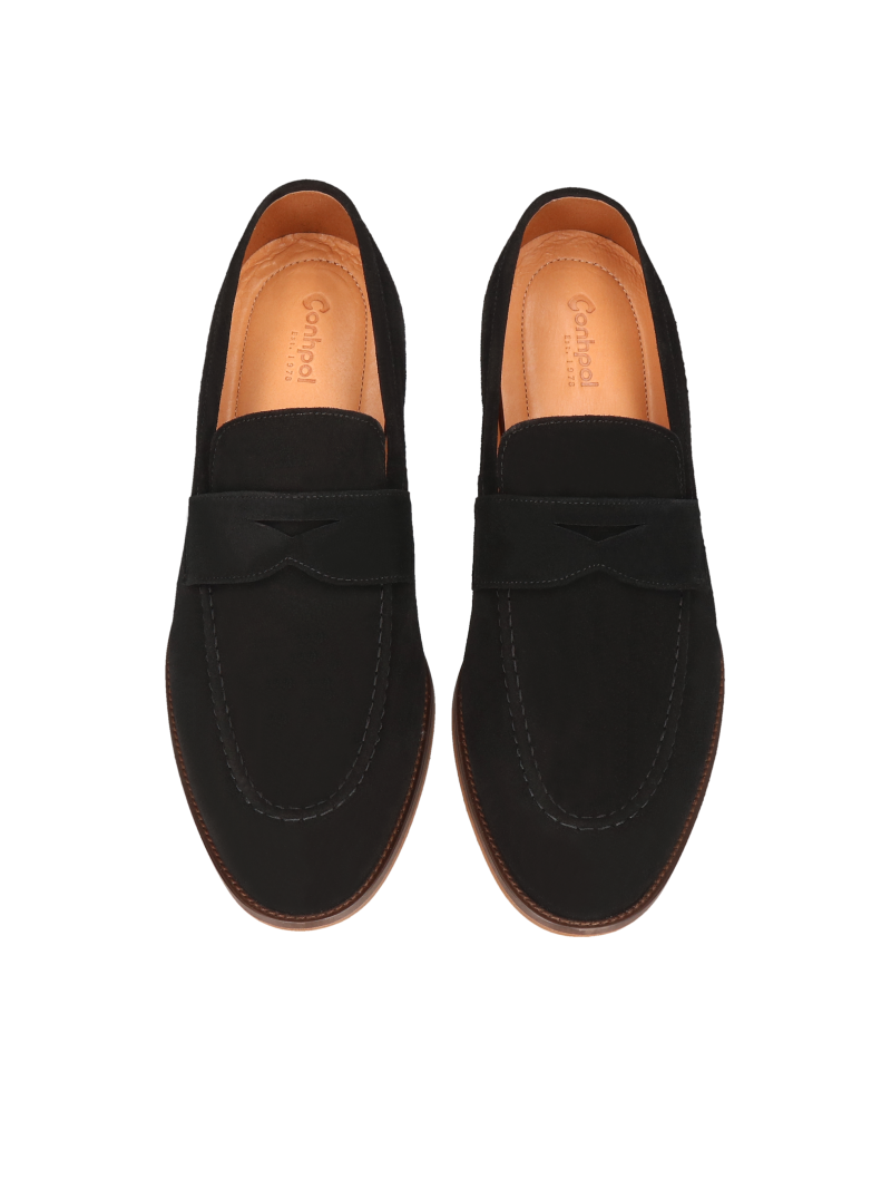 Black elevator shoes Luis + 7 cm, Conhpol, CH6344-02, Konopka Shoes
