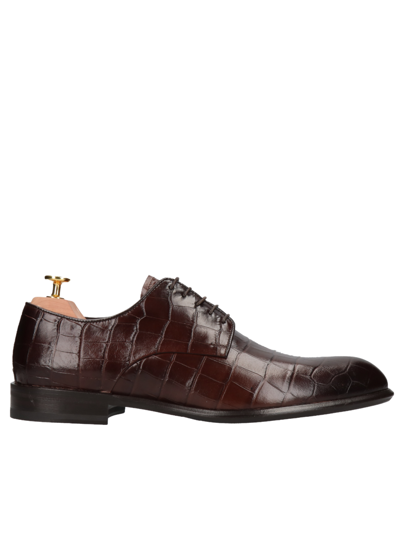 Brązowe derby William Gold Collection, Conhpol, Konopka Shoes
