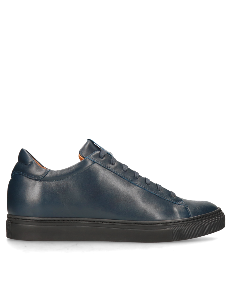 Granatowe sneakersy podwyższające Xavier +6 cm, Conhpol Dynamic, Konopka Shoes