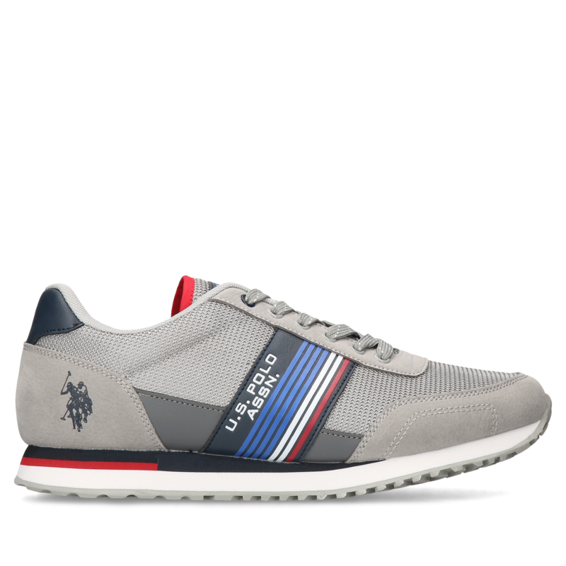 Szare sneakersy U.S. Polo Assn, U.S. Polo Assn., Sneakersy, US0060-02, Konopka Shoes