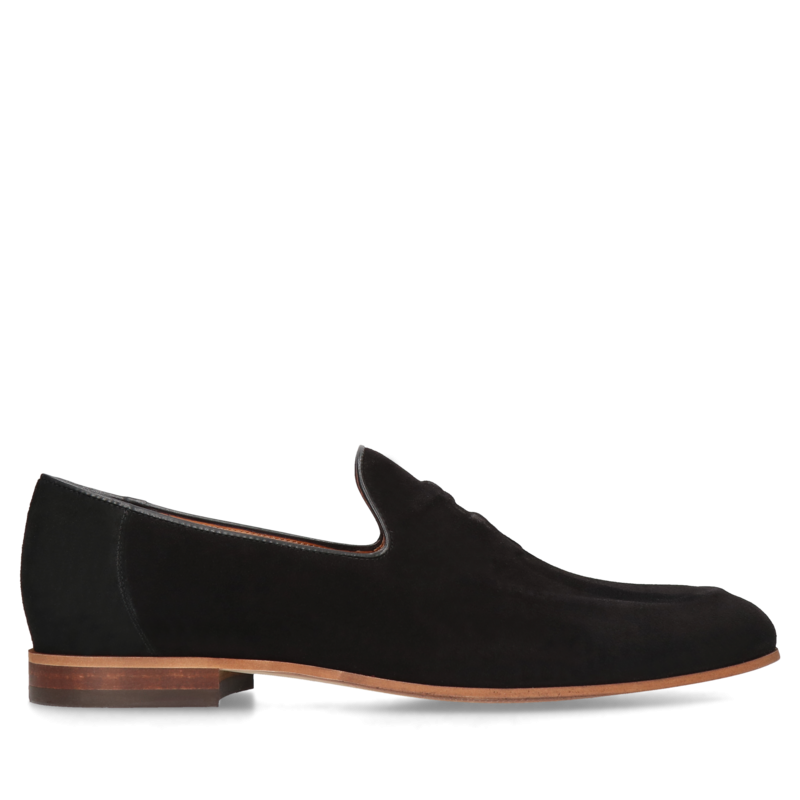 Czarne casualowe, loafersy Hugo, Conhpol - polska produkcja, Mokasyny i loafersy, CE6273-02, Konopka Shoes