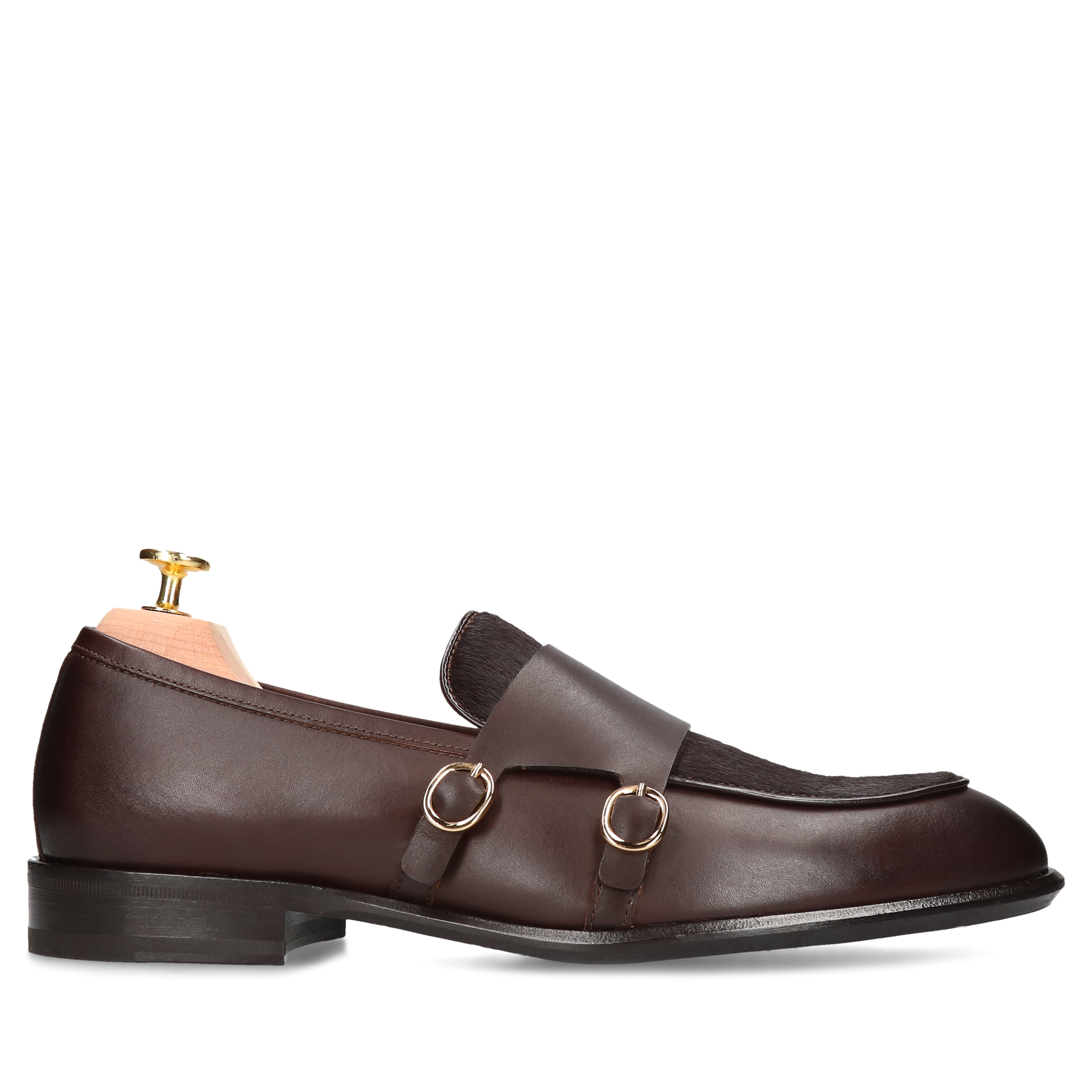 Męskie buty brązowe, klasyczne loafersy skórzane, Conhpol, Konopka Shoes