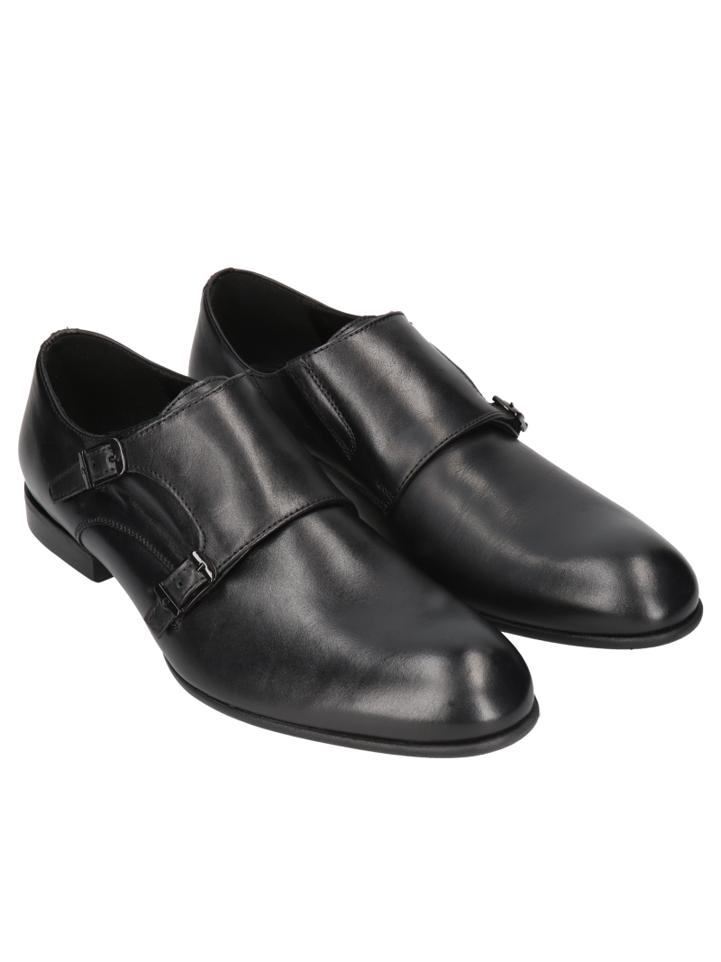 Czarne monki William, Conhpol, Konopka Shoes