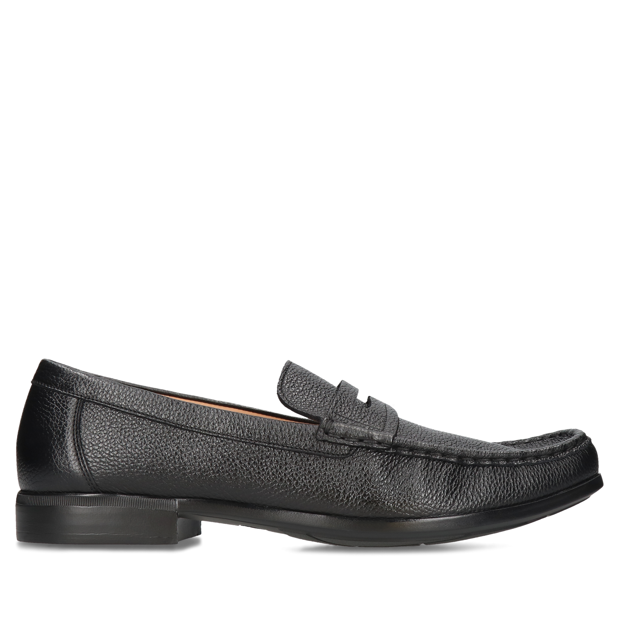 Czarne casualowe, mokasyny Adriano, Conhpol - polska produkcja, Mokasyny i loafersy, CE6340-01, Konopka Shoes