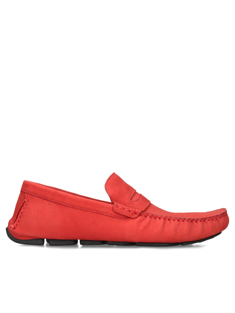 Czerwone mokasyny Alvaro, Conhpol Dynamic, Konopka Shoes