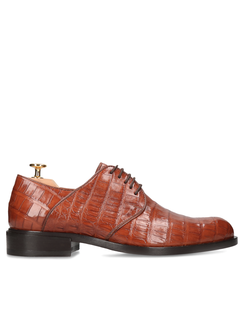Brązowe derby Harry Gold Collection, Conhpol, Konopka Shoes