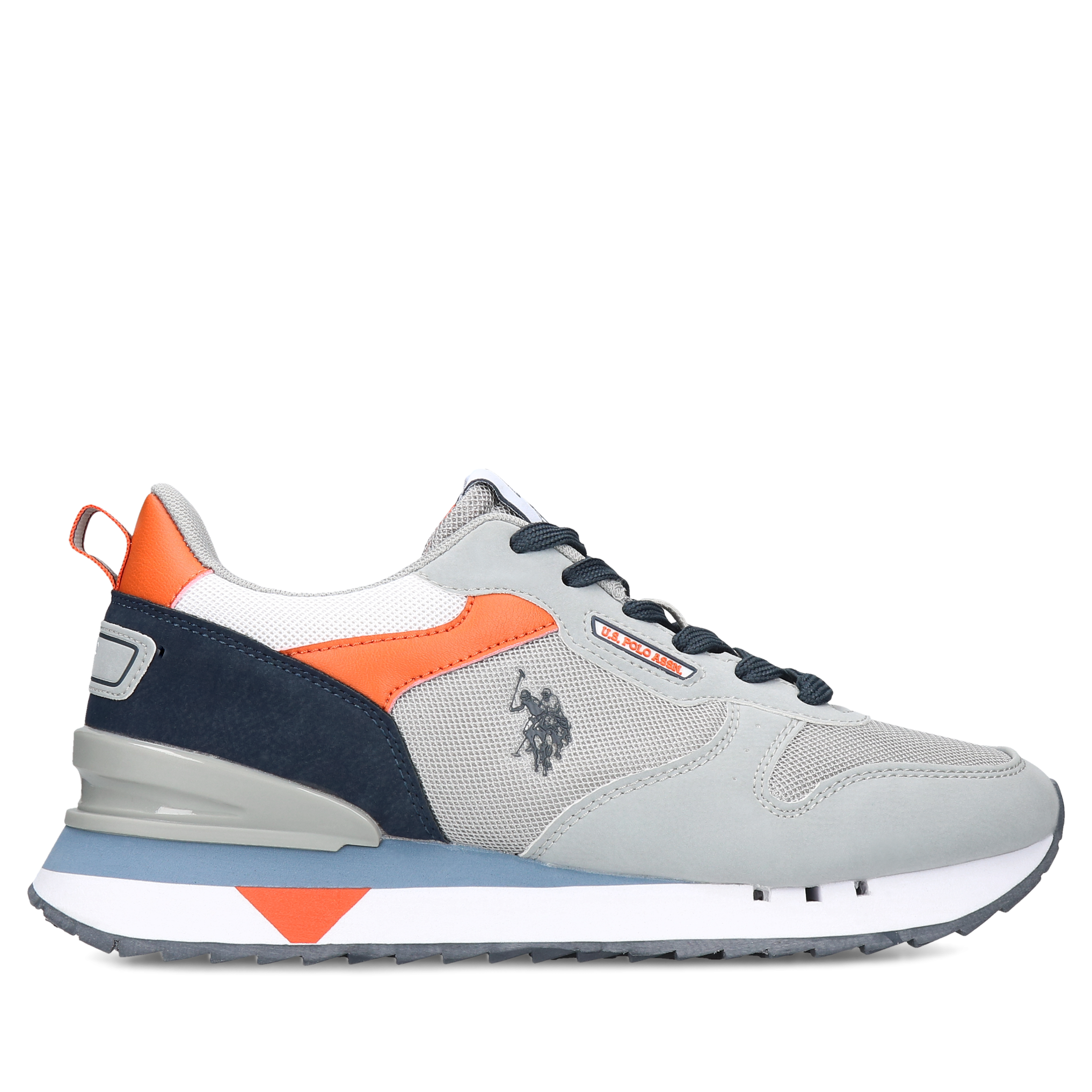 Szare sneakersy U.S. Polo Assn, U.S. Polo Assn., Sneakersy, US0067-01, Konopka Shoes