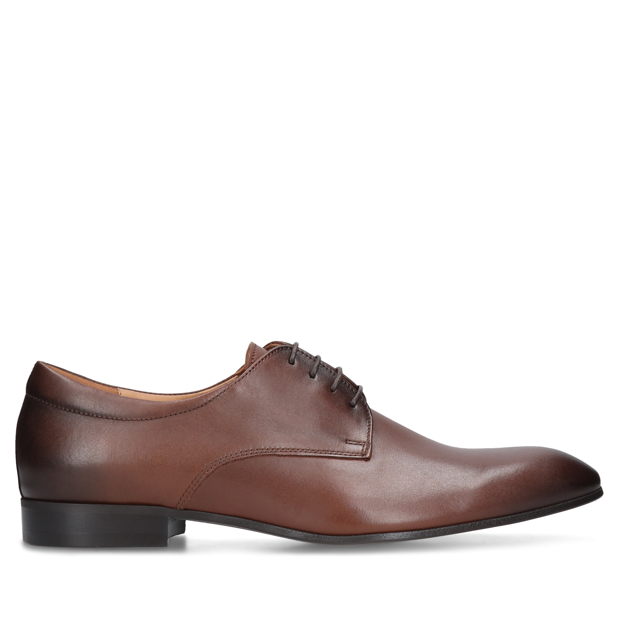 Brązowe, eleganckie półbuty Kevin, Conhpol - polska produkcja, CE5811-03, Derby, Konopka Shoes