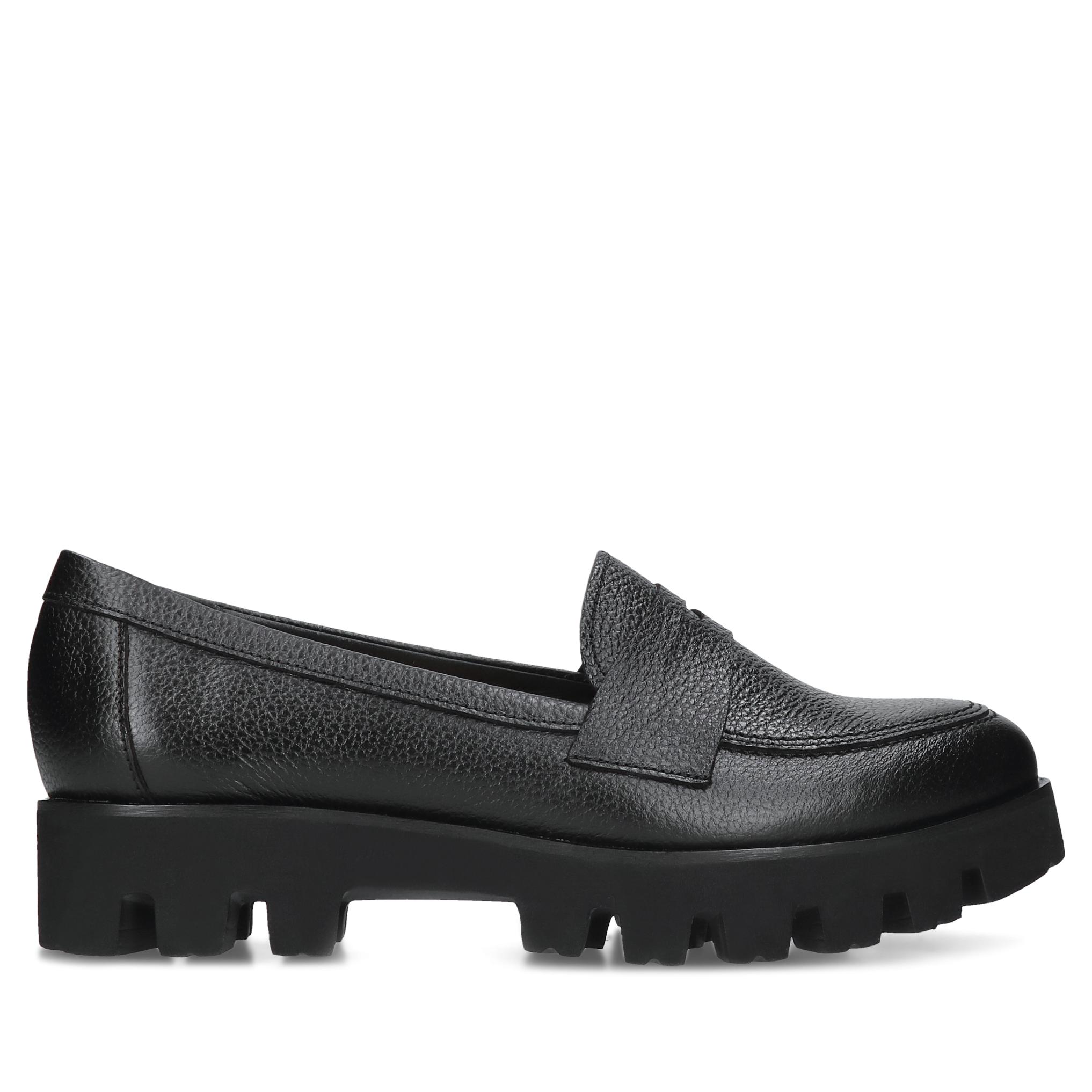 Czarne loafersy Liliana, Conhpol Relax - polska produkcja, Mokasyny i loafersy, RE2653-04, Konopka Shoes