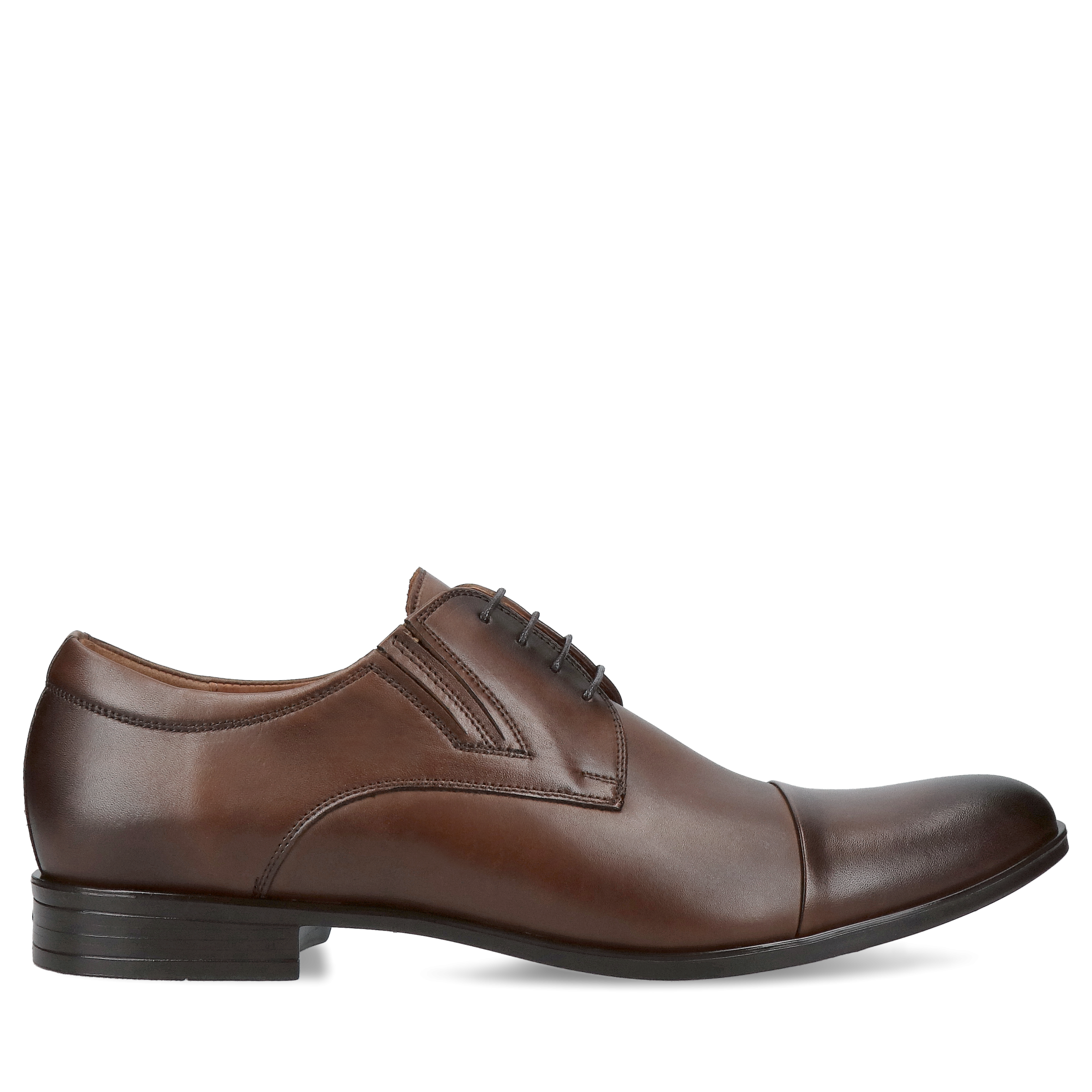 Męskie buty brązowe, eleganckie derby, skórzane buty do ślubu, Conhpol, Konopka Shoes