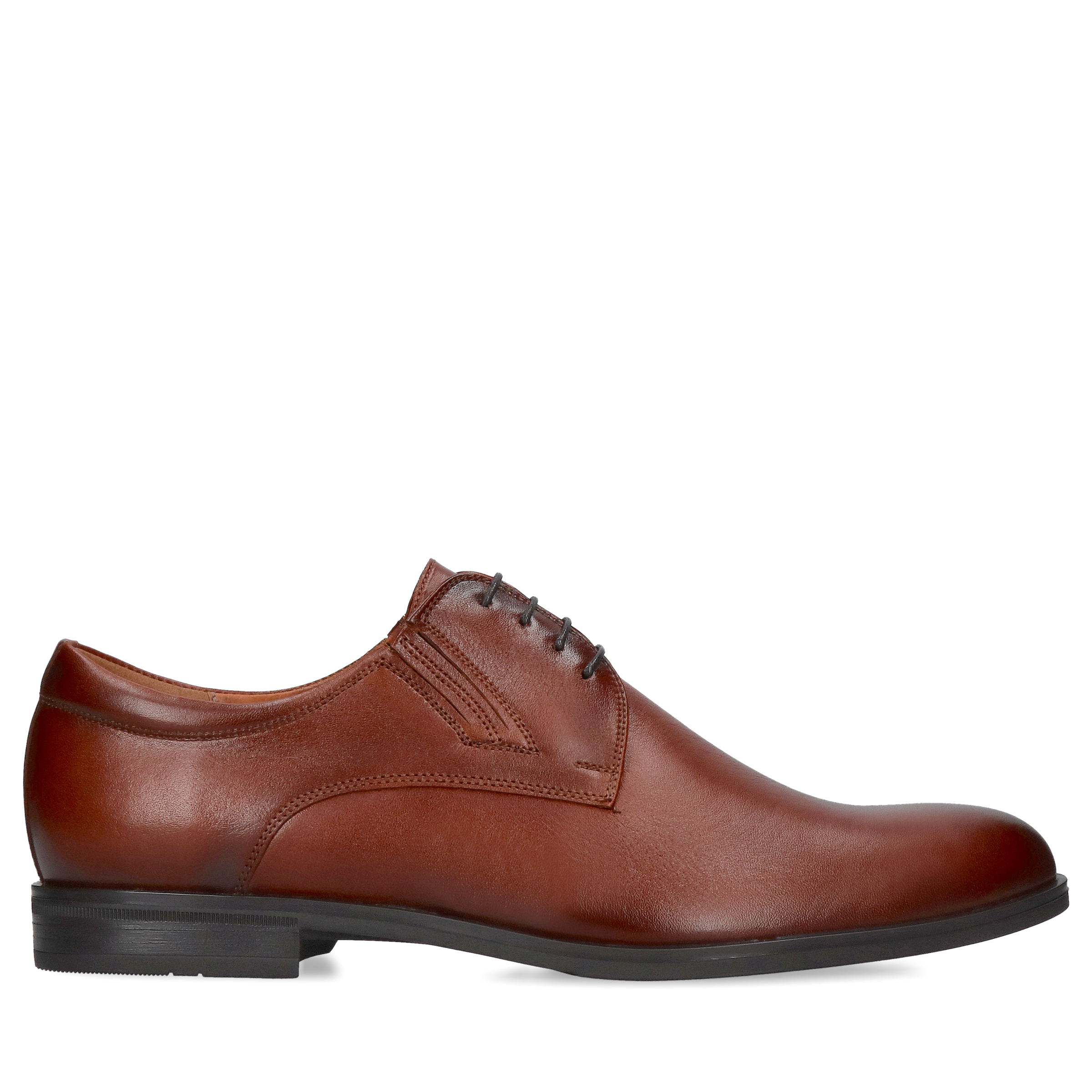 Męskie buty brązowe, eleganckie derby, skórzane buty do ślubu, Conhpol, Konopka Shoes