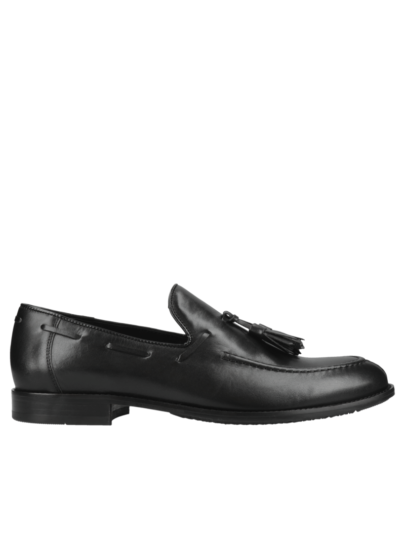Czarne loafersy Lorenzo, Conhpol, Konopka Shoes