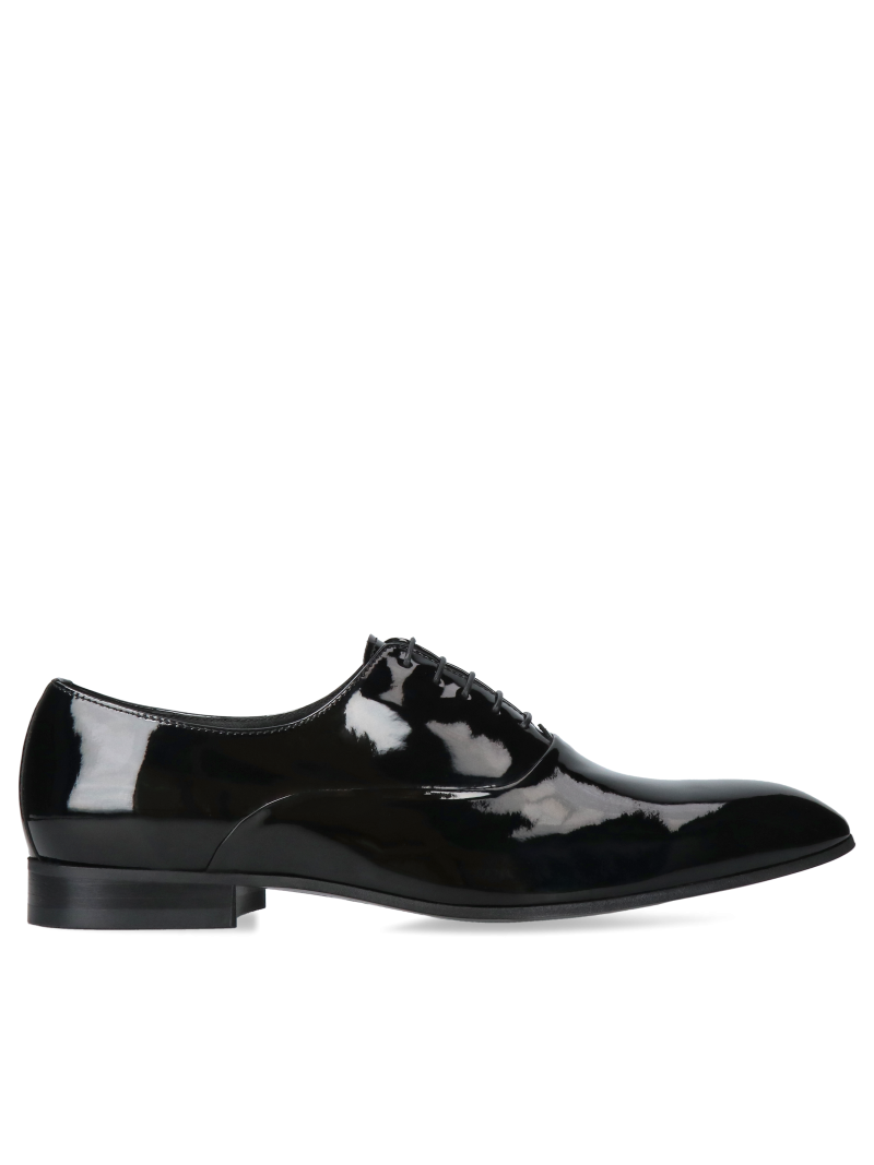 Czarne buty eleganckie Kevin (Rozmiar: 46)