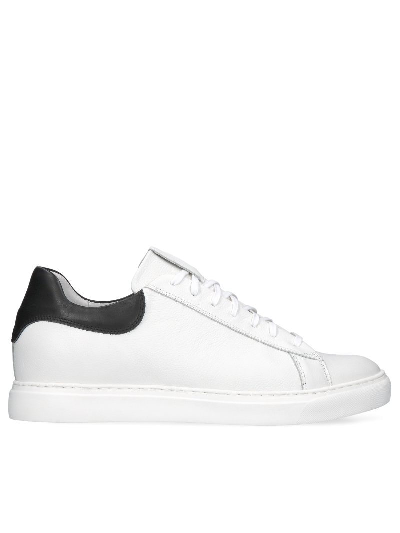 Białe buty podwyższające Xavier +6 cm (Rozmiar: 39)
