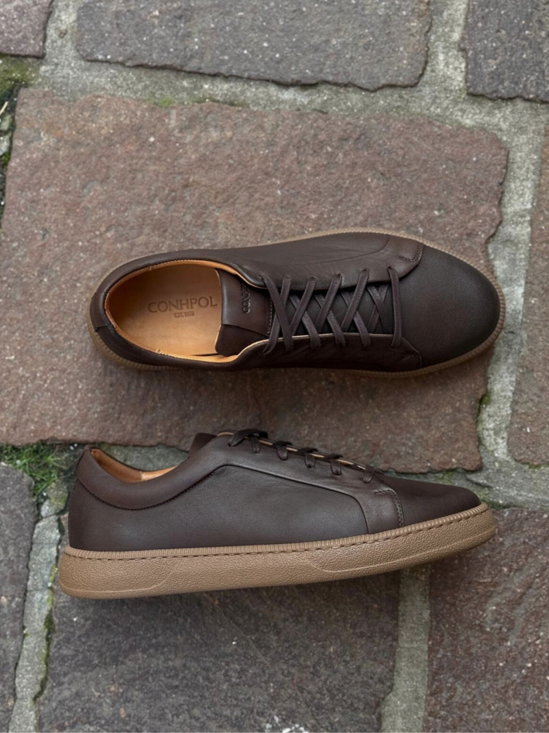 Brązowe sneakersy Milo (Rozmiar: 42)