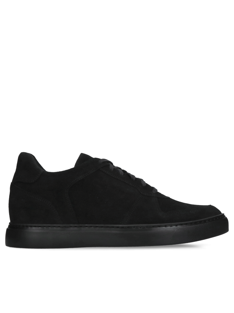 Czarne buty podwyższające Xavier +6 cm (Rozmiar: 40)