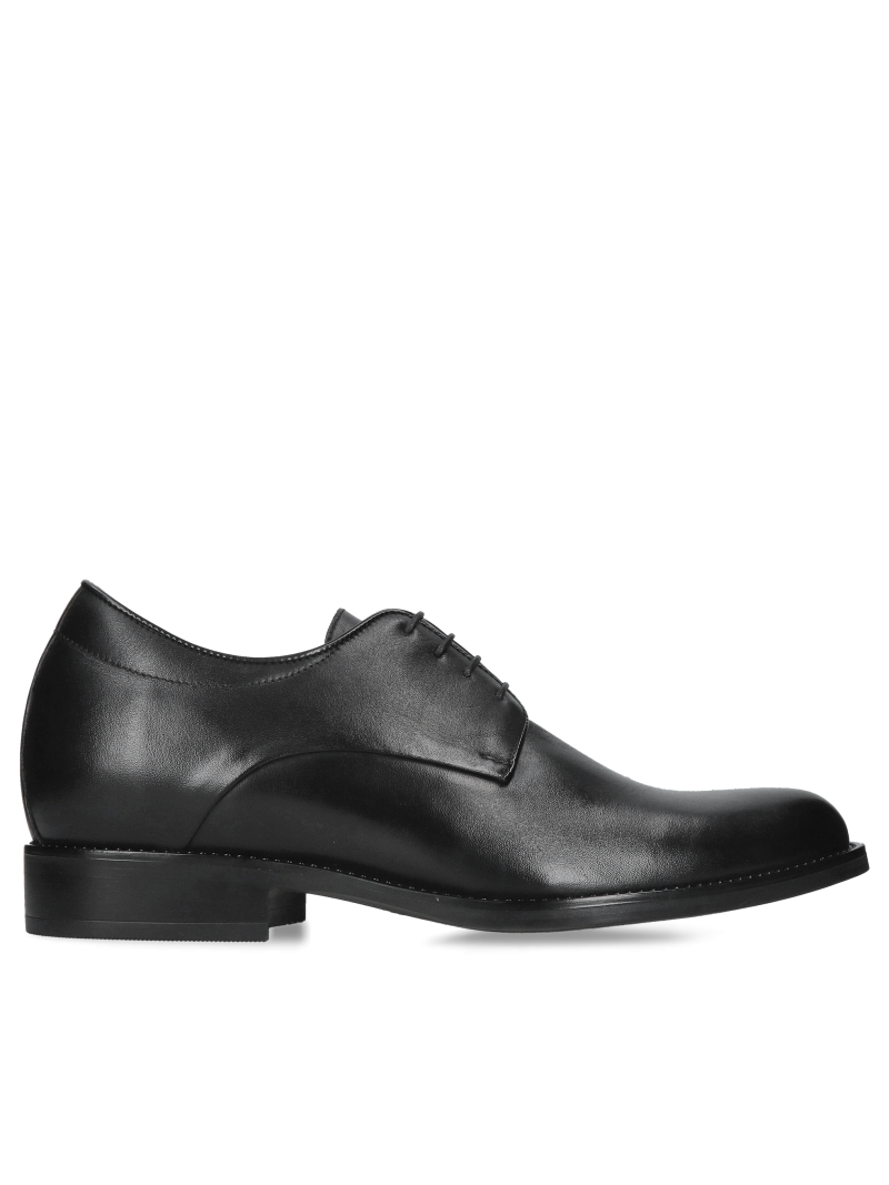 Czarne buty podwyższające Bruce +7 cm (Rozmiar: 40)